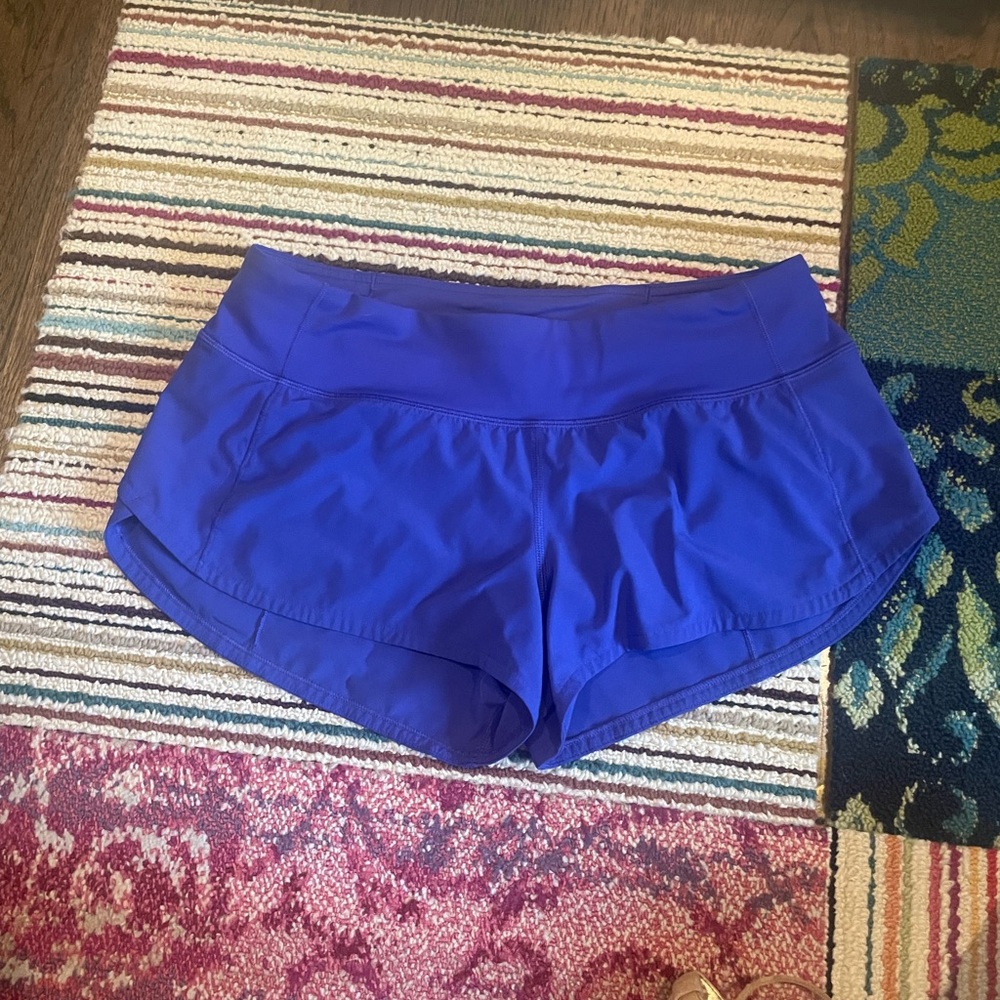 Lululemon Blue Speed Up Shorts